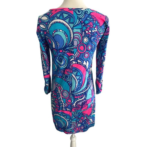 LILLY PULITZER Shell Print Shift Dress Size XS - Picture 8 of 9